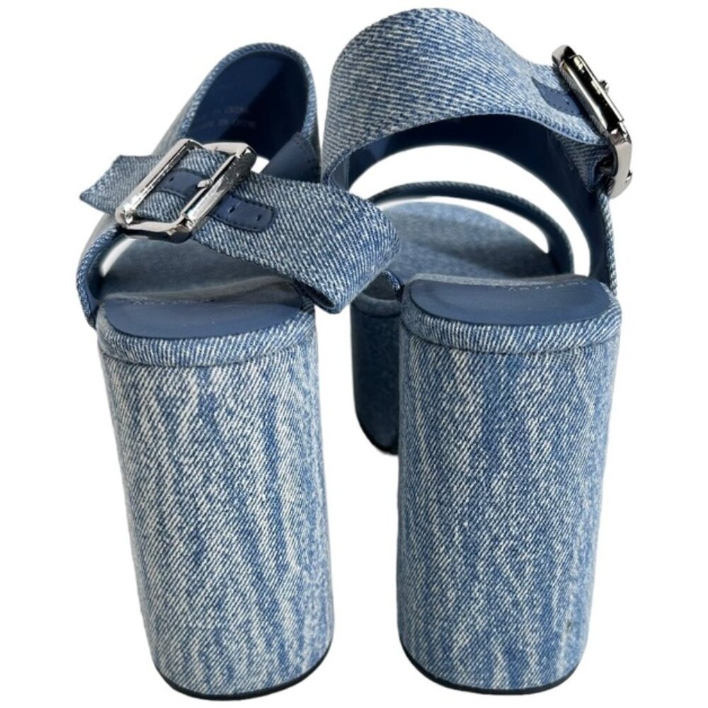 Jeffrey Campbell Moody Platform Sandal in denim blue - Picture 3 of 9